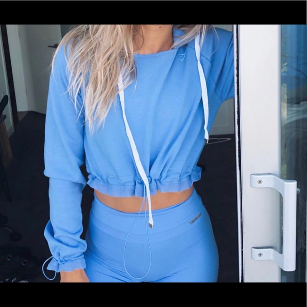 Gymshark x Whitney Simmons crop hoodie